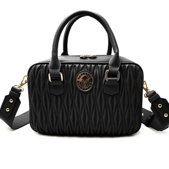 Valentino Orlandi Handbags - Valentino Orlandi Gunmetal Top Handle East West Hand Bag